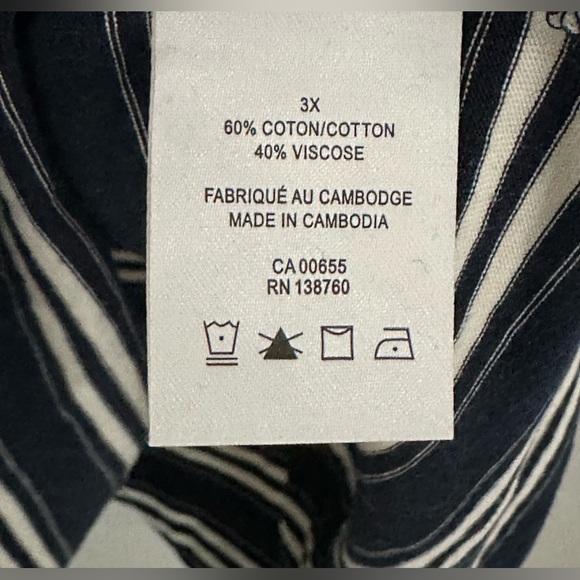 ✨NWT✨ Penningtons: Women’s Plus Size Long Sleeve Top- 60% Cotton 40% Viscose - Picture 6 of 7